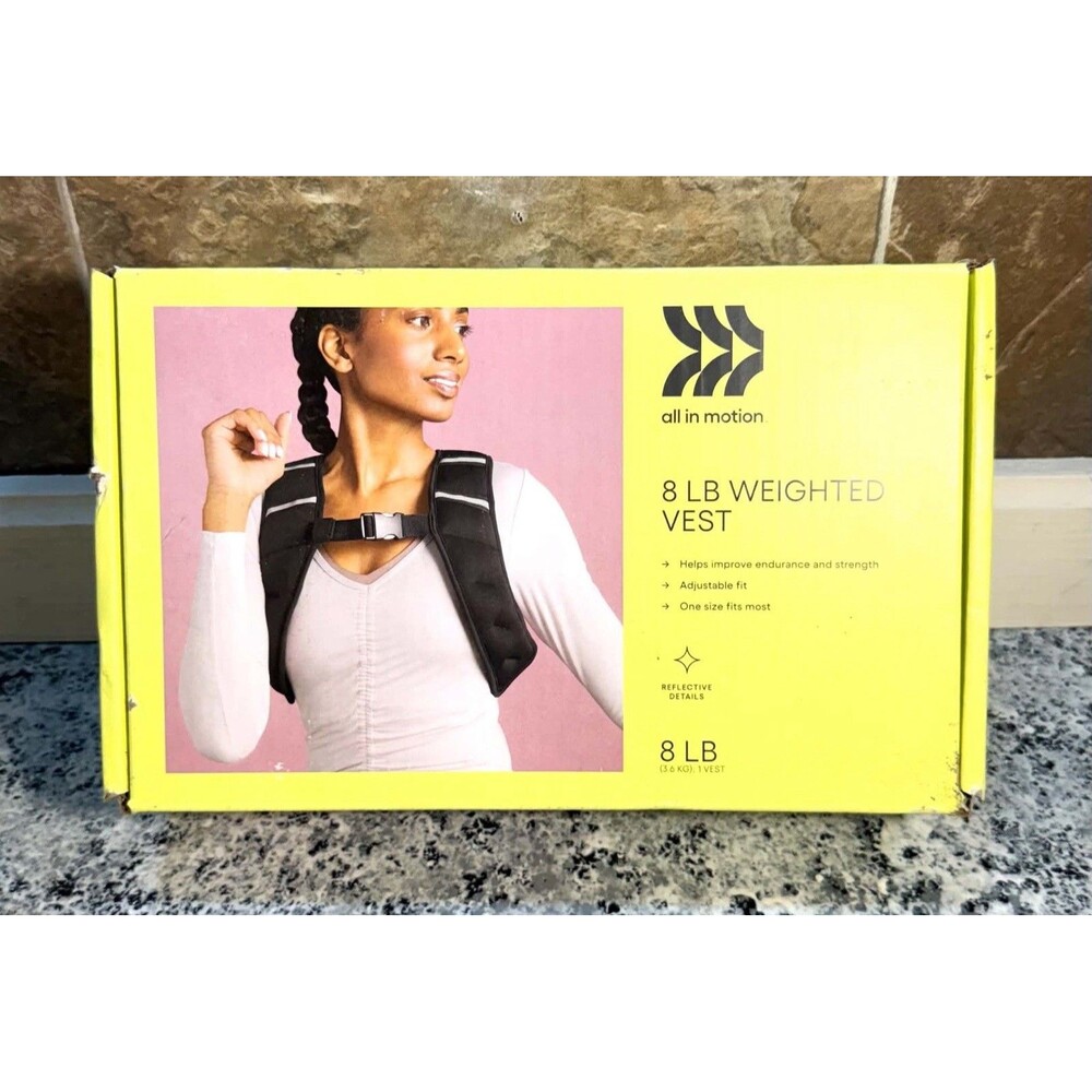 All in Motion 8lb Weighted Vest Total Body Workout Fitness Training - Picture 3 of 3